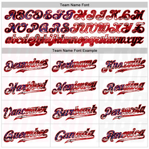 Camiseta de Béisbol Personalizada con Bandera Americana 3D Blanca, Roja y Azul Rey, Impresión por Sublimación, Diseño de Logotipo Personalizado - Product Image 4