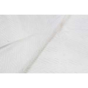 Tela Chanderi Jacquard Teñible para Bordado en Color Blanco Hueso, Diseño Geométrico Sólido, 44 Pulgadas de Ancho, Trabajo con Hilo - Product Image 2