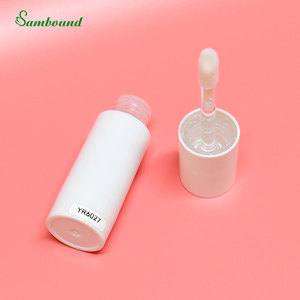 Tube de brillant à lèvres 11 ml double couche transparent avec surface estampée à chaud, manche de brosse remplaçable, grande capacité - Product Image 4