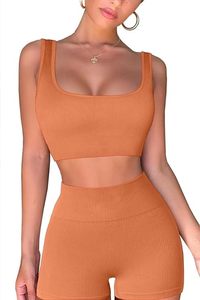 Wholesale Rate Women Sports Bra Scrunch Butt Biker <b>Shorts</b> Active Tops <b>High</b> <b>Waist</b> Seamless Leggings Fitness Yoga Gym Set - Product Image 3