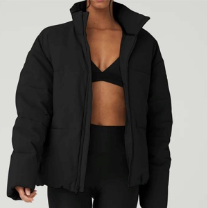 <b>Winter</b> Women's Breathable Eco-Friendly Hooded Puffer Jacket Customizable Colors Designs Puffy Windbreaker Quick Dry Detachable - Product Image 4