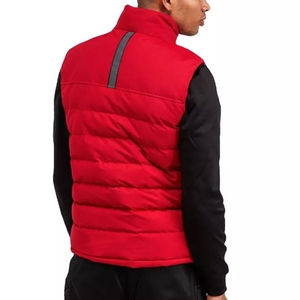 Gilet matelassé décontracté pour homme en toile, imperméable et respirant, respectueux de l'environnement, couleur unie, manches longues - Product Image 3
