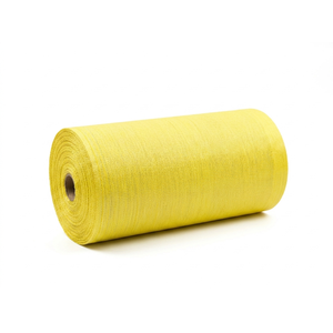 Eco Friendly Recycled PP Non Woven <b>Fabric</b> Roll Yellow Durable Lightweight Textile for Shopping Bags Packaging Use - Product Image 1
