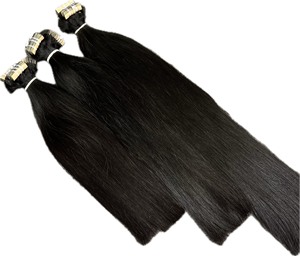 Venta al por mayor 100% cutícula alineada natural recta vietnamita tendencia caliente cinta-en extensiones de cabello virgen crudo alto cabello humano - Product Image 4