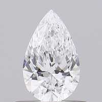 Diamant taillé en poire de 0,50 carat, certifié IGI, cultivé en laboratoire, couleur D, clarté VVS1, CVD HPHT, pierre libre, origine Maharashtra
