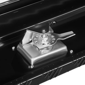 Cassetta degli Attrezzi in Alluminio su Misura con 2 Cassetti e Sportello Ribaltabile per Appaltatori - 72 X 21 X 13 Pollici, Nera - Product Image 2