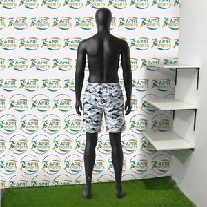 Shorts décontractés pour hommes, shorts de sport pour adultes, vente en gros, vêtements de sport pour hommes, shorts de course couleur unie - Product Image 3