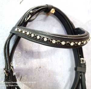 Brida para Caballos MH-HB-89 de MH Global Exports, Arnés D.D. Ecuestre de Cuero con Herrajes S.S. y Acolchado Suave, Superventas - Product Image 3