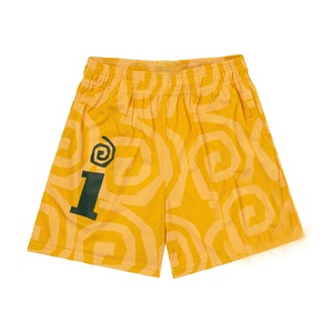 Shorts en maille unisexe style forêt pour sublimation, avec logo personnalisable, taille élastique confortable, pour hommes - Product Image 2