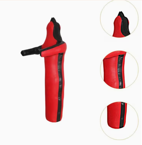 Red PU Boxing <b>Training</b> <b>Bag</b> with Black Trim Durable Sponge Filled Punching Dummy for Adult Martial Arts Practice - Product Image 1