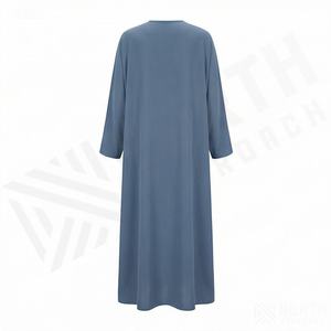 Robe musulmane modeste pour femmes, vente en gros, abaya brillante à manches chauve-souris pour l'été, vêtements traditionnels, grande taille, couleur personnalisée - Product Image 2
