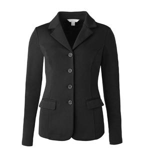 Chaqueta de equitación para mujer, negra, de poliéster, manga larga, para salto ecuestre, cómoda, transpirable y ligera - Product Image 4