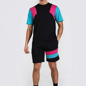 Conjunto de Camiseta y Pantalones Cortos Deportivos de Verano, Personalizados al por Mayor, Nueva Colección, Estilo Urbano, Transpirables, Casuales, de Poliéster y Algodón, con Logotipo - Product Image 1