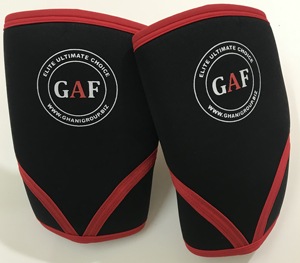 GAF quantité minimale de commande basse Logo personnalisé Manchons de genou flexibles et respirants pour haltérophilie Protection professionnelle Soutien à la compression 5mm 7mm - Product Image 5