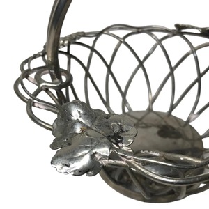 Decorative Silver Metal <b>Basket</b> For Fruit Display Dining <b>Table</b> Centerpiece And Kitchen Countertop Storage Purposes Use From India - Product Image 2