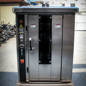 Horno Rotatorio Comercial HELAXEN de Acero Inoxidable a Gas con Aire Caliente, Control Digital, Pantalla LED, Exterior Frío al Tacto y Botones Fáciles de Presionar - Product Image 2