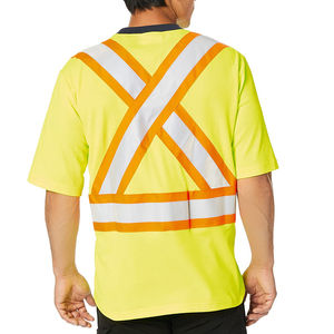 Camisetas de Seguridad Reflectantes de Alta Visibilidad ANSI Clase 3 al por Mayor, Cinta Reflectante de Alta Calidad, Logotipo Personalizado, Colores y Materiales Personalizables - Product Image 2