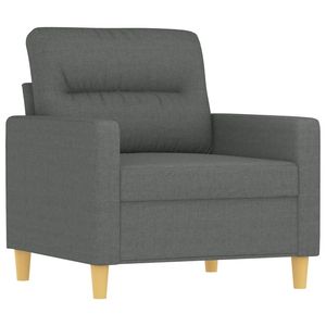 Sillón de Tela Gris Oscuro 100% Poliéster Textilene Metálico para Sala de Estar - Product Image 2