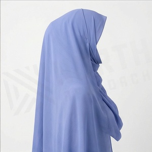 Hiyab de Chifón de Color Sólido para Mujer, Transpirable, para Uso Diario, Pañuelo Islámico - Product Image 3