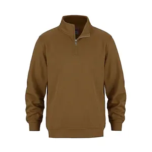 Sudadera de Hombre de Primera Calidad Fabricada por OEM, 100% Algodón Francés, Estilo Clásico, Cierre de Cremallera 1/4, Ajuste Regular, para Invierno - Product Image 1