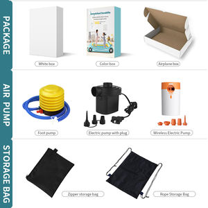 Детская надувная кровать из ПВХ, детская кровать с горкой, гоночный автомобиль, надувной матрас для ребенка - Product Image 6