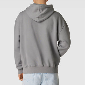 Nouveautés : Sweat à capuche 100 % coton délavé à l'acide pour homme, tricoté, coupe oversize, disponible en différentes couleurs et tailles - Product Image 4