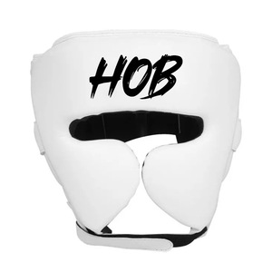 HOB <b>Boxing</b> Head Guard PU Leather Full Face Protection <b>Headgear</b> with Buckle Closure for Adults Unisex Sports Helmet - Product Image 2