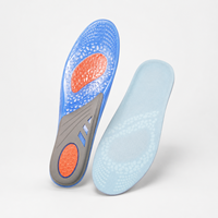 Semelles intérieures de sport en gel TPE trois couleurs pour hommes et femmes, avec coussinets respirants et amortissants pour chaussures de basketball et d'entraînement