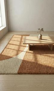 Alfombra Moderna de Lana, Decorativa, Hecha a Mano, Antideslizante, de Pelo Medio, Suave y Abstracta, para Hogar, Hotel u Oficina, Hecha en India - Product Image 5