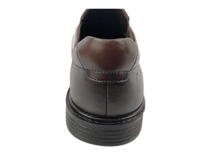 Mocasines de Gamuza Marrón Tabaco con Punta Redonda, Sin Cordones, Suela de Goma Acolchada, Color Sólido, para Todas las Temporadas, Decorados con Metal y Logotipo Grabado - Product Image 4
