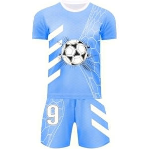 High Quality Soccer Uniform Printed Jersey Outfits Adult Training <b>Fans</b> Basketball Sport Short Set 100% Polyester Quick Dry - Product Image 2