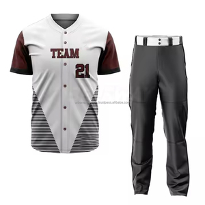 Vente en gros de vêtements de sport de baseball et softball sur mesure maillot respirant impression numérique broderie uniformes doux et confortables pour - Product Image 3