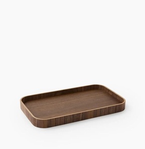 Bandeja de Servir Cuadrada Moderna de Madera de Acacia, Color Natural, para Comida Rápida, Saludable, Ecológica y Multifuncional - Product Image 1