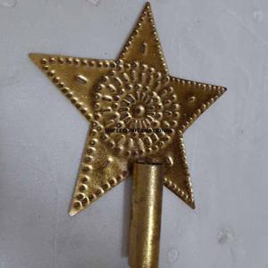 Adorno de árbol de Navidad en forma de estrella de metal, estilo elegante, hecho a mano, muy vendido, de la más alta calidad. - Product Image 5