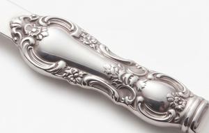 <b>Vintage</b> Silver Plated Flatware Set 9-Piece Dishwasher Safe Designer Handle <b>Cutlery</b> For Wedding Tabletop Gifting - Product Image 3