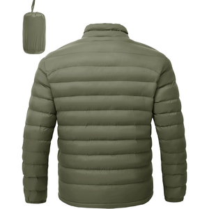 Direct Factory Made Men Vintage <b>Packable</b> Puffer <b>Jacket</b> Customize Brand Name Embroidery & Printed Logo Warm Bomber <b>Jacket</b> - Product Image 4