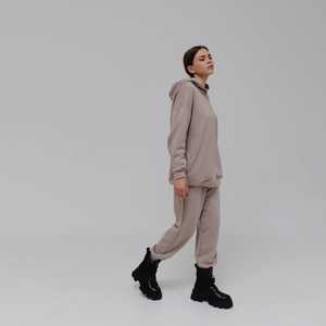 New Regular Fit Tracksuit Soft Cotton Blend <b>Cropped</b> Jogger Set Custom Design OEM ODM Private Label Wholesale Sportswear - Product Image 1