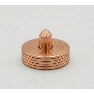 Luxury Finish Hammered Metal <b>Coaster</b> <b>Set</b> with Holder Gold Round Drink Mats Elegant Style Home Decor Dining Table Bar Accessories - Product Image 4