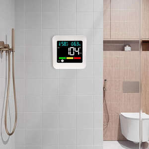 Détecteur de Qualité de l'Air Intérieur 5-en-1 à Brancher, 0-500ppm, pour Monoxyde de Carbone, Gaz Combustibles, Température et Humidité (OEM) - Product Image 3