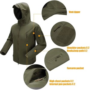 Vestes Softshell Réversibles à Capuche Imperméables et Respirantes, Grande Taille, Qualité Premium, Personnalisables avec Logo, Vente en Gros à Prix Abordable pour l'Hiver - Product Image 5