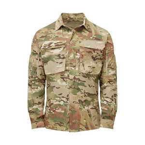 Camisas Tácticas de Camuflaje Personalizadas con Media Cremallera, Manga Larga, Tejido Ripstop Ligero, Poliéster y Algodón, Característica Impermeable - Product Image 2