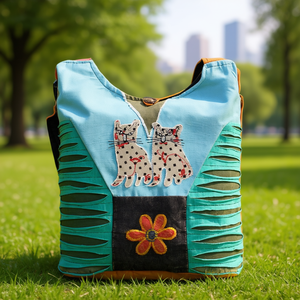Sac à dos hobo en coton pour femme, écologique, pour un usage quotidien - Product Image 3