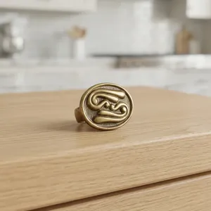 Ak Brass Emboss Handmade <b>Antique</b> Cabinet Knob for Furniture/Bedroom/Kitchen - Product Image 3