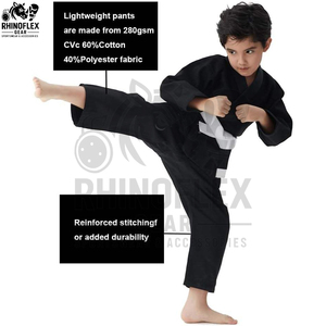 Mejor Precio al por Mayor, Kimonos de Karate y BJJ para Niños con Logotipo Personalizado, Kimono de Jiu Jitsu Brasileño Azul 100% Algodón - Product Image 6
