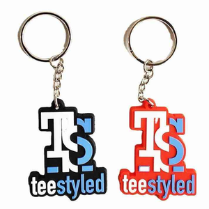 พวงกุญแจยางโลโก้แบบกำหนดเอง วัสดุทนทานน้ำหนักเบา พร้อมลายปักส่วนตัว สำหรับของที่ระลึกและของขวัญส่งเสริมการขาย - Product Image 2