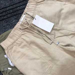 Pantalon en coton taille haute pour femme, coupe droite, devant plat, avec cordon de serrage, couleur unie, décontracté, longueur intégrale, délavé, pour le printemps - Product Image 6