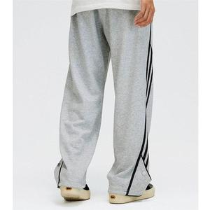 Men's Baggy Track Pants Double Line Curve Panel Loose Fit <b>Trousers</b> <b>Elastic</b> <b>Waist</b> Retro Streetwear Joggers - Product Image 3