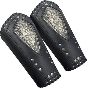 Guantes de Cuero de Fabricante Confiable con Diseño Tradicional para Exhibiciones de Armaduras de Caballero y Reenactaciones Históricas - Product Image 3