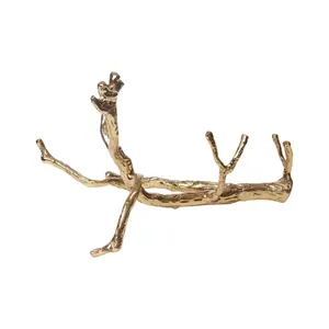 Elegante Soporte de Metal para Botellas de Vino Hecho a Mano, Decoración Moderna para Mesa de Cocina, Soporte de Metal para Botellas de Vino Hecho a Mano al por Mayor - Product Image 4