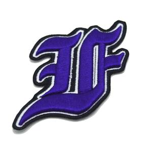 Custom fashion embroidered patch <b>iron</b> <b>on</b> sew <b>on</b> logo <b>badge</b> for clothing apparel hats bags jackets hoodies uniforms woven design - Product Image 1